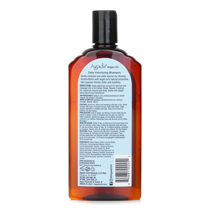 Agadir Huile d'Argan Shampooing Volumisant Quotidien (Tous Types de Cheveux) 366ml/12.4oz