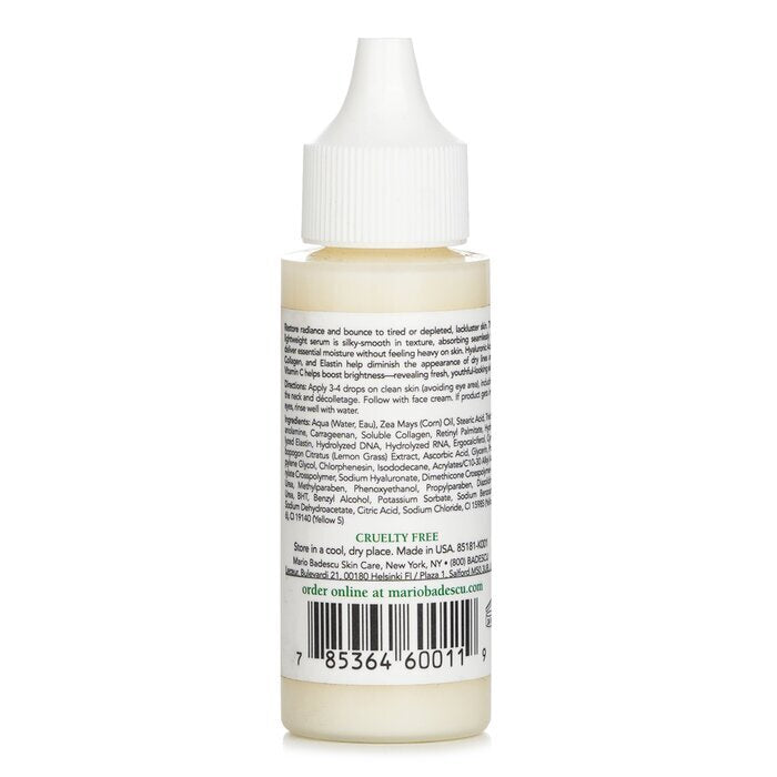 Mario Badescu Émulsion à l'acide hyaluronique avec vitamine C - Pour peaux mixtes/sèches/sensibles 29ml/1oz