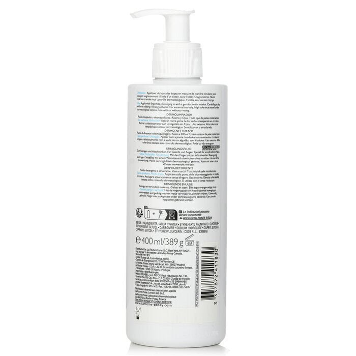 La Roche Posay Toleriane Dermo-Nettoyant (Fluide Démaquillant Visage et Yeux) 400ml/13.5oz