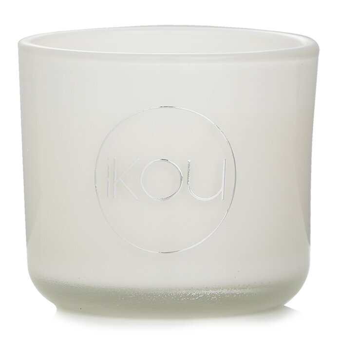 iKOU Bougie en Cire Naturelle d'Aromacologie Éco-Luxe en Verre - Calme (Citronnelle & Citron Vert) 85g