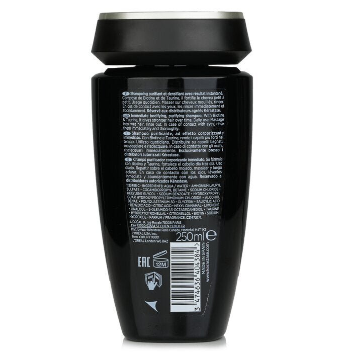 Kerastase Densifique Bain Densité Homme Shampooing Soin Quotidien (Cheveux Visiblement Manquant de Densité) 250ml/8.5oz