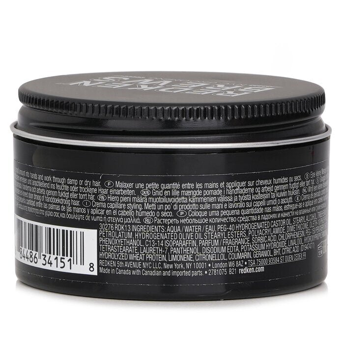 Redken Brews Maneuver Crème Pomade (Contrôle Moyen / Finition Lisse) 100ml/3.4oz