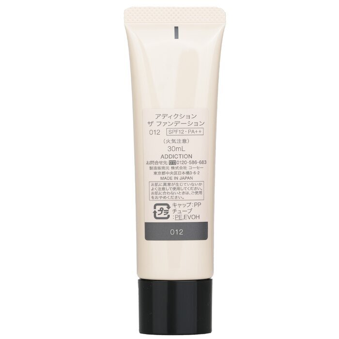 ADDICTION The Foundation SPF 12 - # 012 (Sable) 30ml/1.1oz