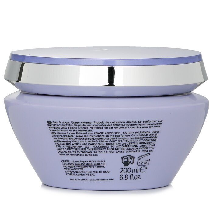 Kerastase Blond Absolu Masque Ultra-Violet Anti-Reflets Cuivrés Masque Violet Perfecteur Blonde (Cheveux Blonds Éclaircis Froids) 200ml/6.8oz