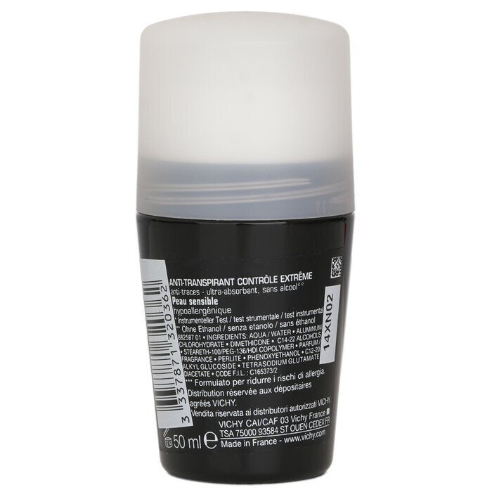Vichy Homme 72H* Déodorant Anti-Transpirant Roll-On Contrôle Extrême (Peaux Sensibles) 50ml/1.69oz