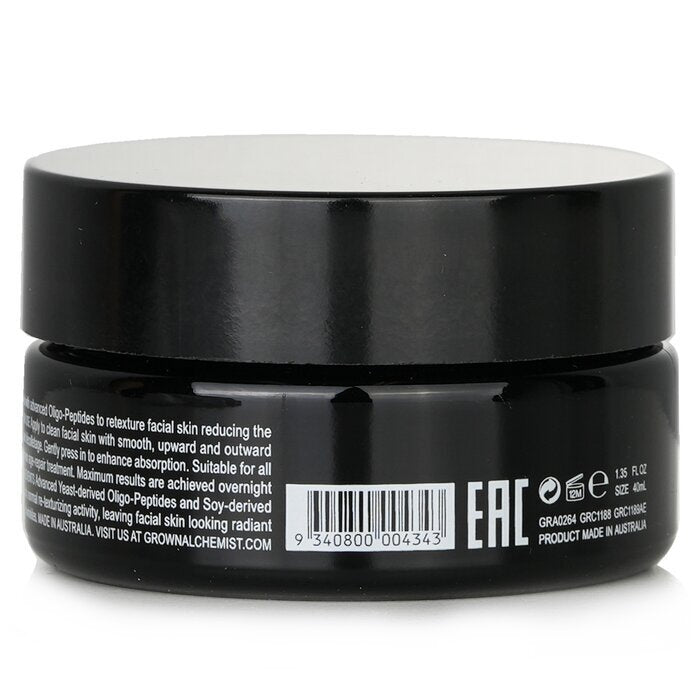 Grown Alchemist Masque de Nuit Réparateur Anti-Âge - Oligo-Peptide, Protéine Helix-Aspersa 40ml/1.35oz