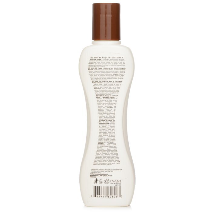 BioSilk Silk Therapy avec shampooing hydratant à l'huile de noix de coco 167ml/5.64oz