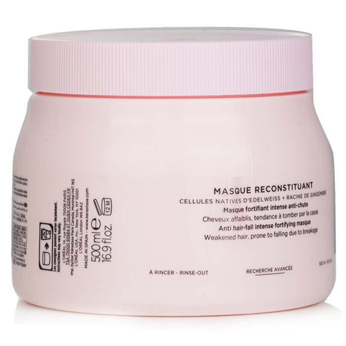 Kerastase Genesis Masque Reconstituant Masque Fortifiant Intense Anti-Chute (Cheveux Affaiblis, Sujets à la Chute Due à la Casse) 500ml/16.9oz