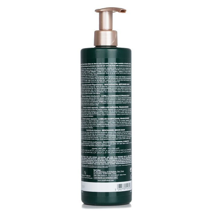 Rene Furterer Absolue Kèratine Soin Renouvelant Shampooing Réparateur - Cheveux Abîmés, Surtraités (Produit Salon) 600ml/20.2oz
