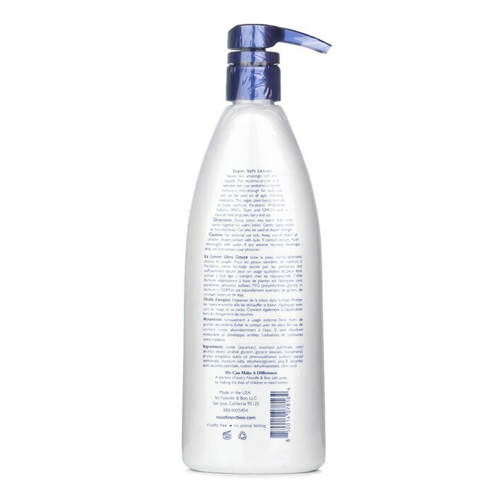 Noodle & Boo Super Soft Lotion - Fragrance Free - For Face & Body (Dermatologist-Tested & Hypoallergenic) 473ml