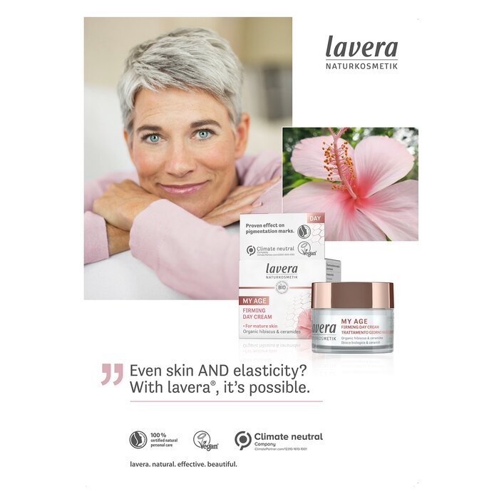 Lavera My Age Eye & Lip Contour Cream With Organic Hibiscus & Ceramides - For Mature Skin 15ml/0.5oz