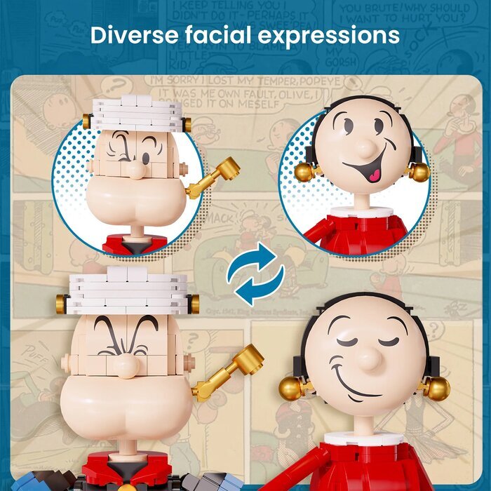 Pantasy POPEYE��WITH OLIVER Building Bricks Set 29*36*33cm