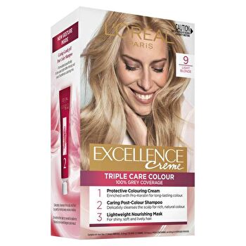 L'Oreal Paris Excellence Crème Coloration Permanente - 9 Blond Clair