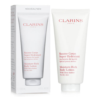 Clarins Lotion Corporelle Riche en Hydratation au Beurre de Karité - Pour Peaux Sèches 200ml/7oz