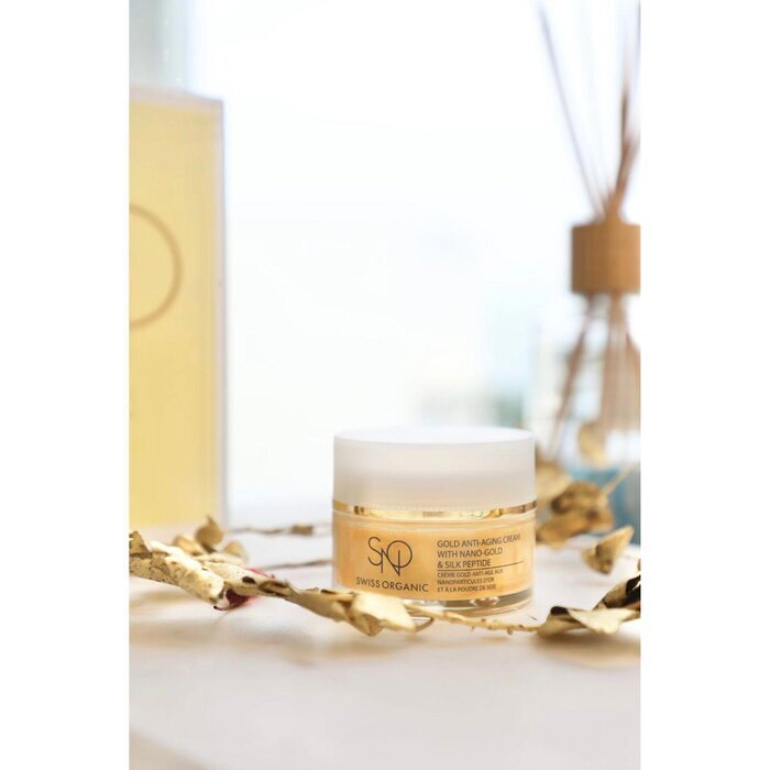 SNO Swiss Organic Gold Anti-Aging Cream with Nano-Gold & Silk Peptide 50ml Fixed Size
