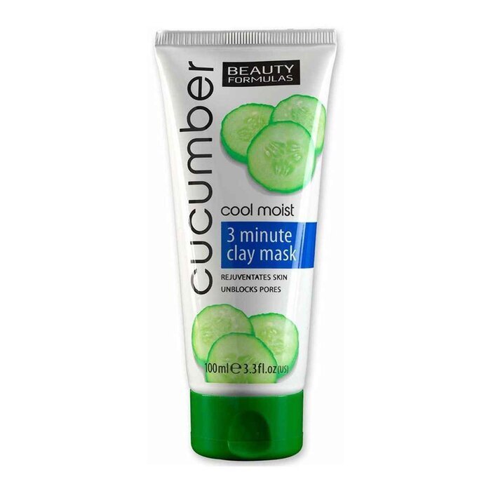 Beauty Formulas Cucumber Cool Moist 3 Minute Clay Mask 100ml