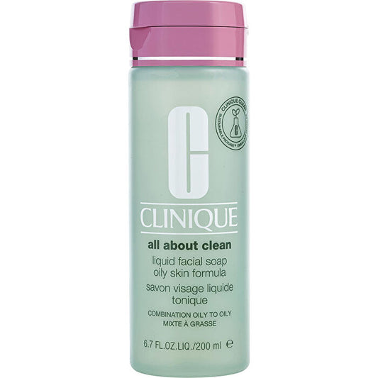 Clinique All About Clean Savon Liquide Visage Formule Peau Grasse - Peau Mixte Grasse à Grasse 200ml/6.7oz