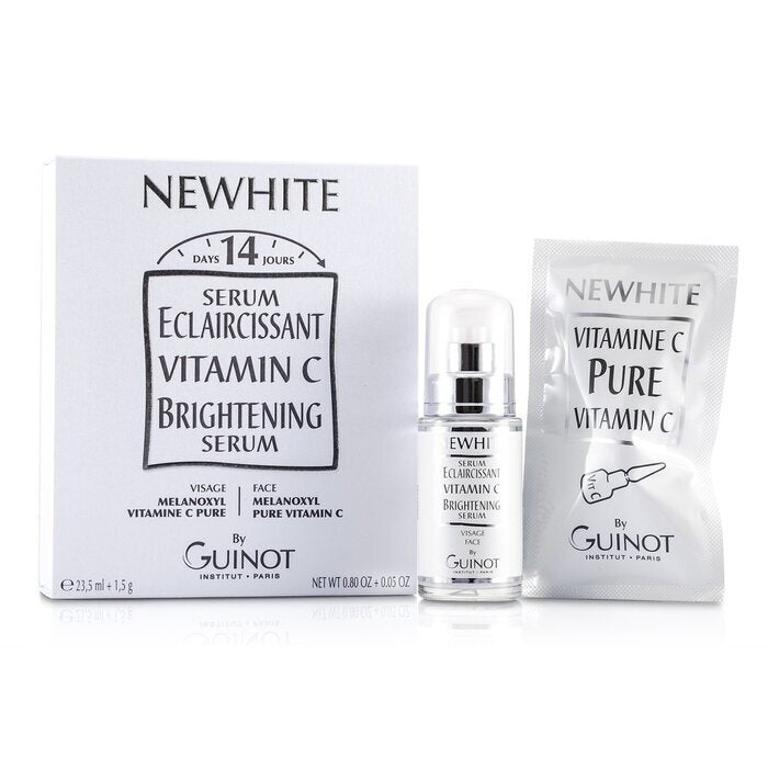 Guinot Newhite Sérum Éclaircissant à la Vitamine C (Sérum Éclaircissant 23,5ml/0,8oz + Vitamine C Pure 1,5g/0,05oz) 2pcs