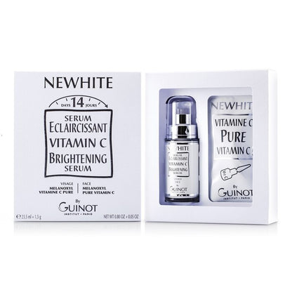 Guinot Newhite Sérum Éclaircissant à la Vitamine C (Sérum Éclaircissant 23,5ml/0,8oz + Vitamine C Pure 1,5g/0,05oz) 2pcs