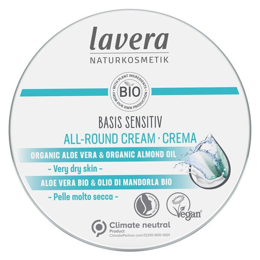 Lavera Basis Sensitiv Crème Tout Usage 150ml/5oz
