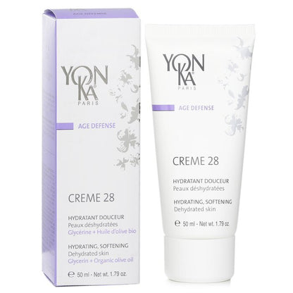 Yonka Age Defense Creme 28 With Essential Oils - Hydrating, Softening (Dehydrated Skin) 50ml/1.79oz