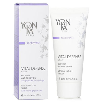 Yonka Age Defense Vital Defense Creme With Moringa Peptides - Anti-Pollution Shield 50ml/1.76oz