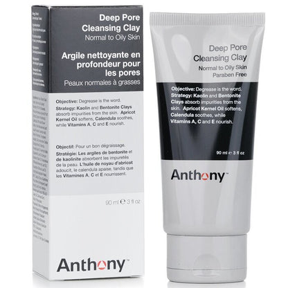 Anthony Logistics For Men Deep Pore Cleansing Clay (Normal To Oily Skin) 90g