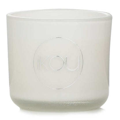 iKOU Bougie en Cire Naturelle d'Aromacologie Éco-Luxe en Verre - Calme (Citronnelle & Citron Vert) 85g
