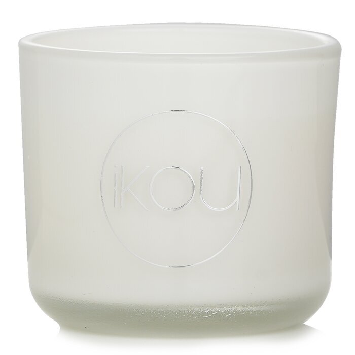 iKOU Bougie en Cire Naturelle d'Aromacologie Éco-Luxe en Verre - Calme (Citronnelle & Citron Vert) 85g