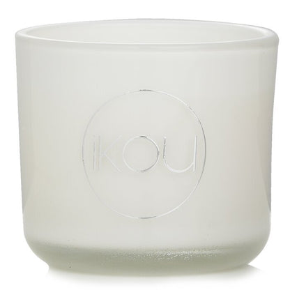 iKOU Bougie en Cire Naturelle d'Aromacologie Éco-Luxe en Verre - Calme (Citronnelle & Citron Vert) 85g