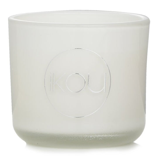 iKOU Bougie en Cire Naturelle d'Aromacologie Éco-Luxe en Verre - Calme (Citronnelle & Citron Vert) 85g