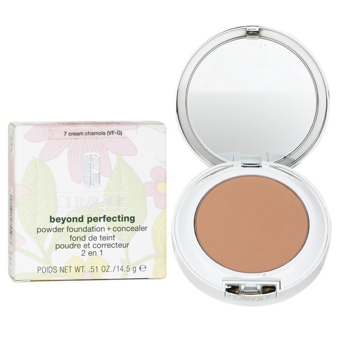 Clinique Beyond Perfecting Powder Foundation + Concealer - # 07 Cream Chamois (VF-G) 14.5g/0.51oz