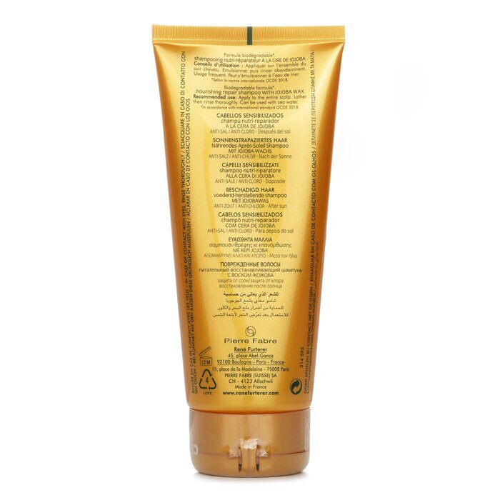 Rene Furterer Solaire Nourishing Repair Shampoo with Jojoba Wax - After Sun 200ml/6.76oz