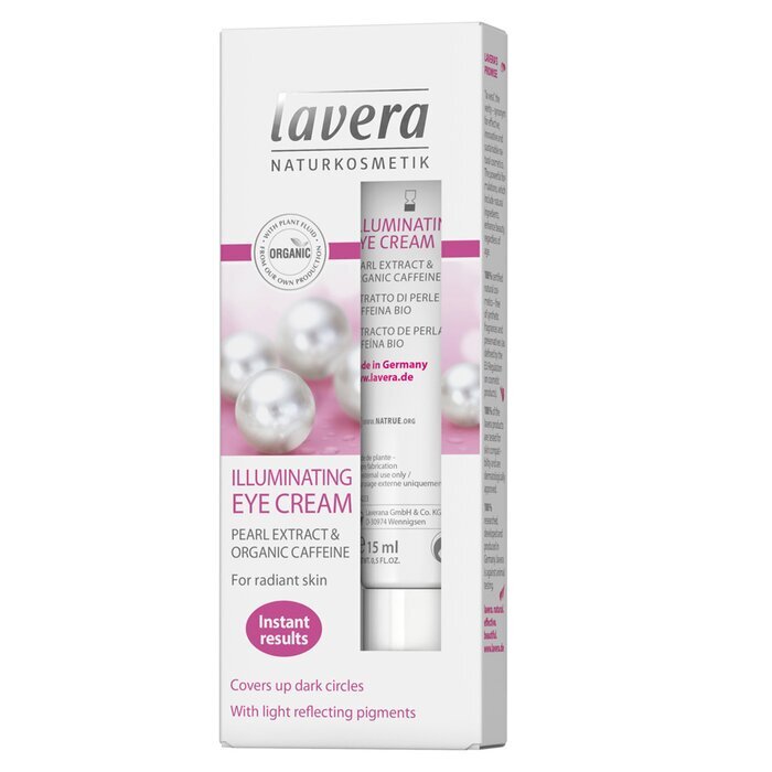 Lavera Crème Illuminatrice pour les Yeux à l'Extrait de Perle Bio & Caféine 15ml/0.5oz