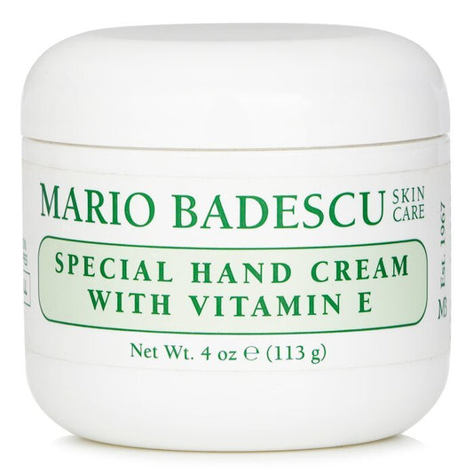 Mario Badescu Crème Mains Spéciale à la Vitamine E - Pour Tous Types de Peau 113g/4oz