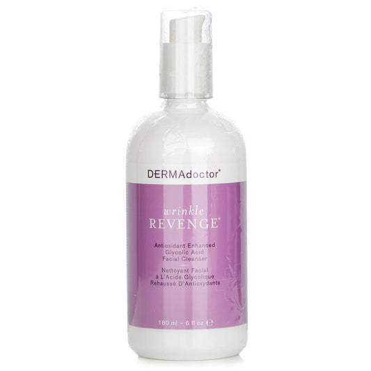 DERMAdoctor Wrinkle Revenge Nettoyant Visage à l'Acide Glycolique Antioxydant Amélioré 180ml/6oz