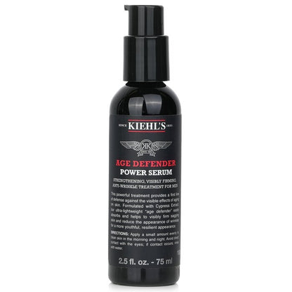 Kiehl's Age Defender Power Serum Strengthening, Visibly Firming, Anti-Wrinkle Treatment For Men 75ml