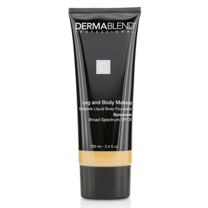 Dermablend Leg and Body Make Up Buildable Liquid Body Foundation Sunscreen Broad Spectrum SPF 25 - #Medium Natural 40N 100ml/3.4oz