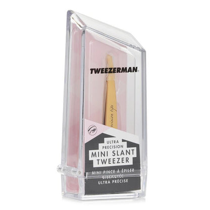 Tweezerman Mini Slant Tweezer Ultra Precision (Tin Coated) (Studio Collection)