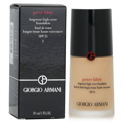 Giorgio Armani Power Fabric Longwear High Cover Foundation SPF 25 -  2 (Fair, Golden) 30ml