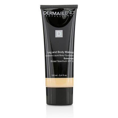 Dermablend Leg and Body Make Up Buildable Liquid Body Foundation Sunscreen Broad Spectrum SPF 25 - #Fair Ivory 10N 100ml/3.4oz