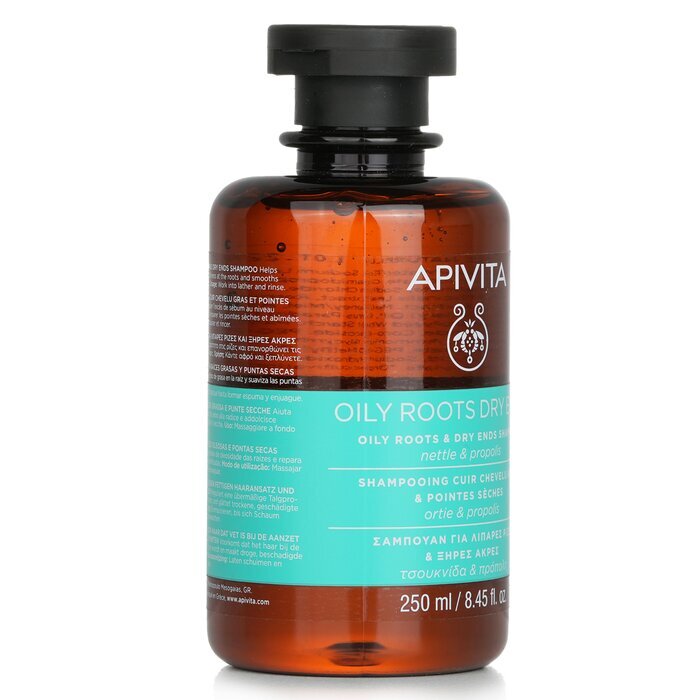 Apivita Oily Roots & Dry Ends Shampoo with Nettle & Propolis 250ml/8.45oz