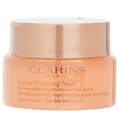 Clarins Extra-Fermeté Nuit Contrôle des Rides, Crème Riche Régénérante de Nuit - Pour Peaux Sèches 50ml/1.6oz