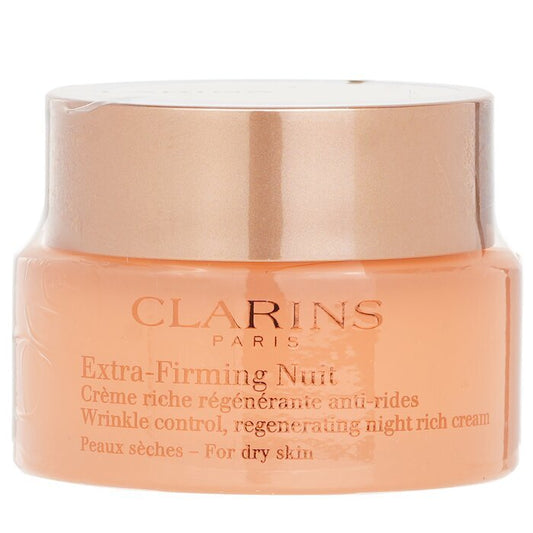 Clarins Extra-Fermeté Nuit Contrôle des Rides, Crème Riche Régénérante de Nuit - Pour Peaux Sèches 50ml/1.6oz