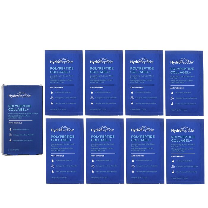 HydroPeptide Polypeptide Collagel+ Line Lifting Hydrogel Mask For Eye 8 Treatments
