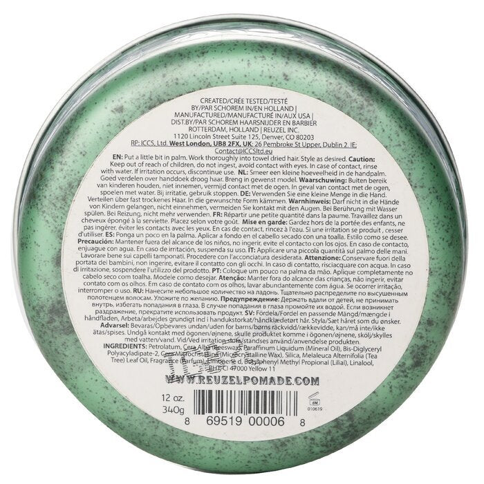 Reuzel Green Pomade (Grease Medium Hold) 340g/12oz