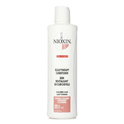 Nioxin Density System 3 Scalp Therapy Conditioner (Colored Hair, Light Thinning, Color Safe) 300ml/10.1oz