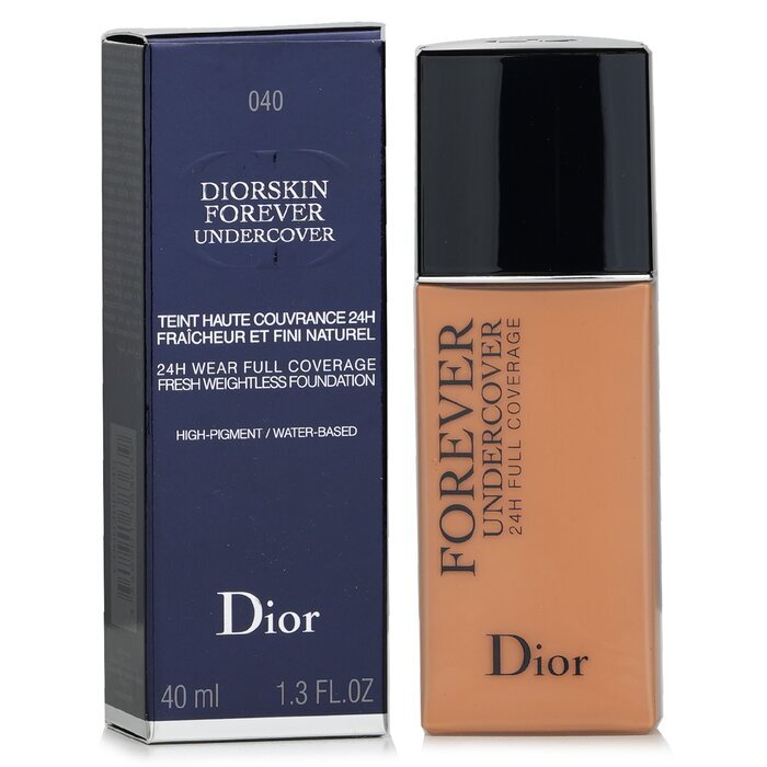 Christian Dior Diorskin Forever Undercover 24H Wear Full Coverage Water Based Foundation - # 040 Honey Beige 40ml/1.3oz