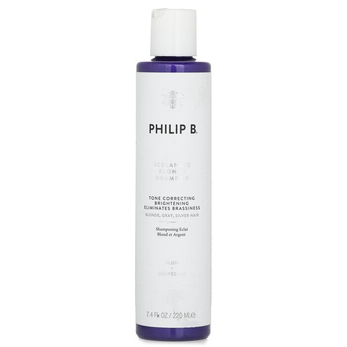 Philip B Icelandic Blonde Shampoo (Tone Correcting Brightening Eliminates Brassiness - Blonde, Gray, Silver Hair) 220ml/7.4oz