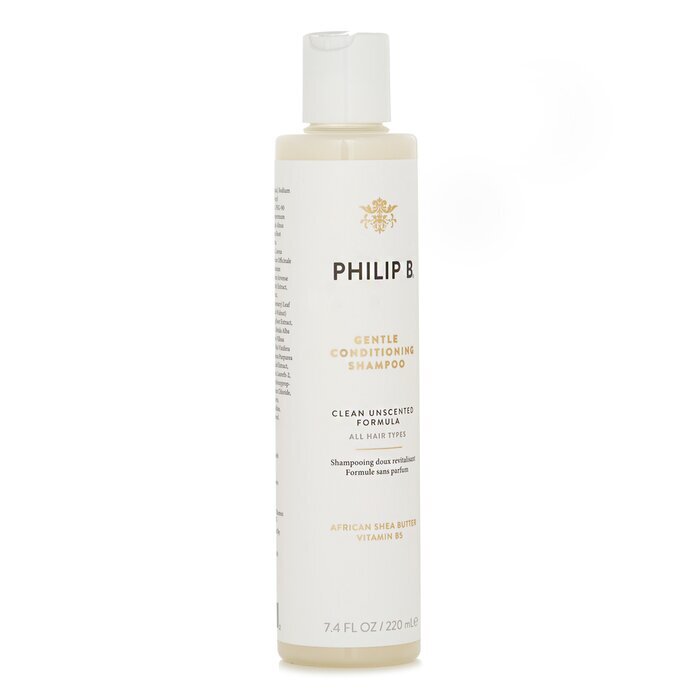 Philip B Gentle Conditioning Shampoo (Sans parfum ni colorant - Tous types de cheveux) 220ml/7.4oz